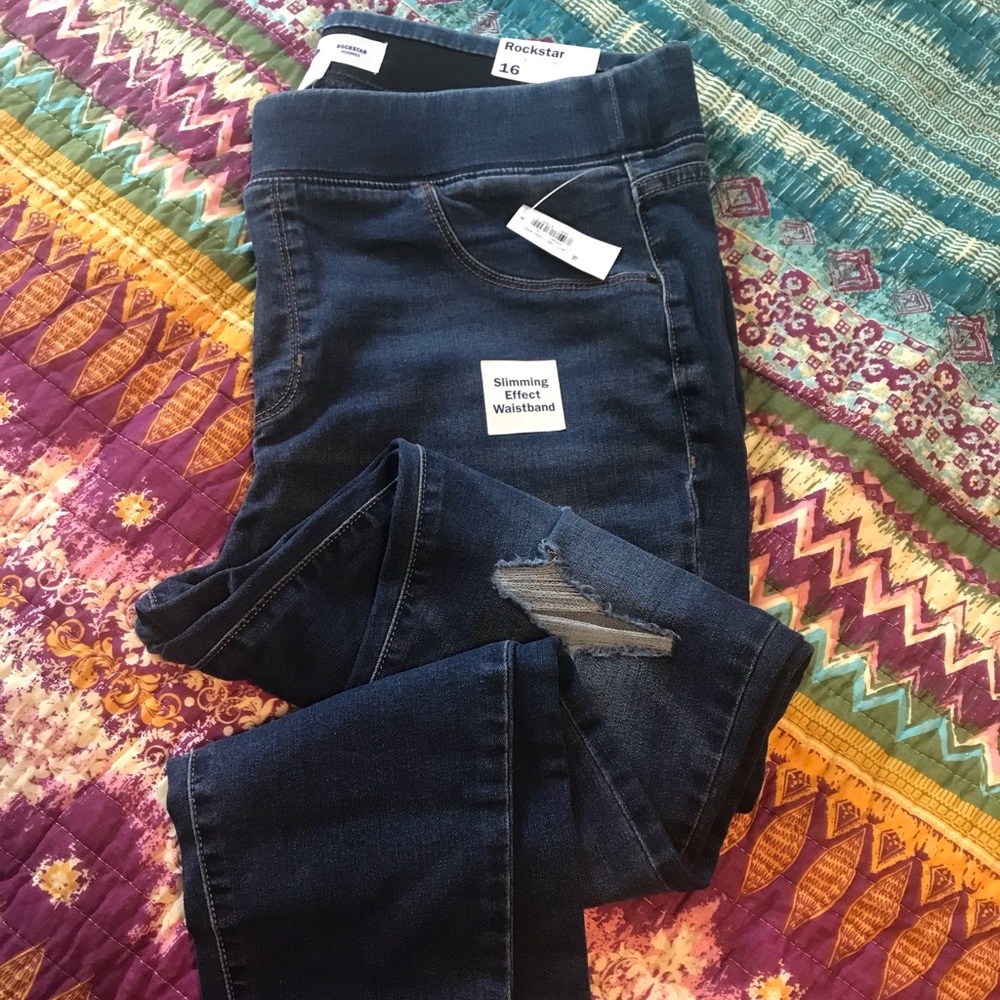 Rockstar Distressed Skinny Jeans